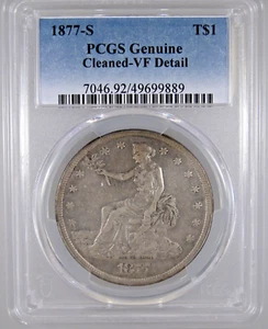 1877-S Trade Dollar VF Details PCGS Certified - Picture 1 of 4