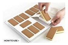 SILIKOMART SET 2 STAMPI FORMA GELATO BISCOTTO CLASSICO STAMPO FORME GELATI PROF