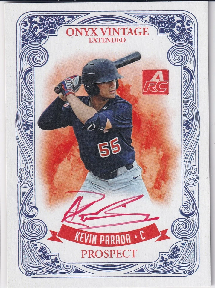 Kevin Parada - /25 Red Ink ((AUTO)) - 2021 Onyx Vintage - Image 1 of 2