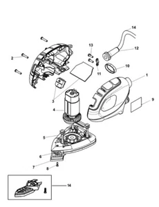 Placa Black and Decker para lijadora de ratón Bew230 - Imagen 1 de 1