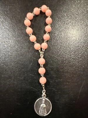 Rare Joli Ancien Chapelet Dizainier  Enfant Religieux Rosary French Antique 1960 - Photo 1/2