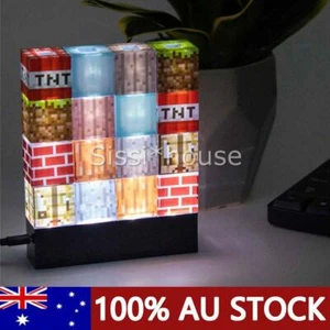 Minecraft Building Block Light -Desk Lamp Create Your Own Bedroom Night Light AU - Picture 1 of 11