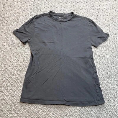 Camisa H&M Mujer XS Extra Pequeña Gris Calce Regular Manga Corta Básica Algodón Top Foto 1 de 4