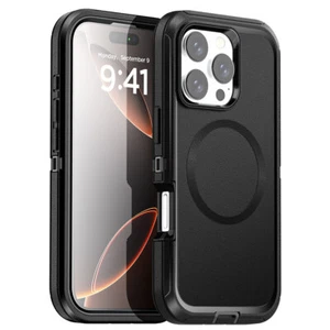 MagSafe Magnetic Case For iPhone 16 Pro Max/16 Plus Heavy Duty Shockproof Cover - Bild 1 von 11