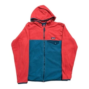 Patagonia Micro D Snap Hooded T Fleece Jacket Full Zip Youth Size Large (12) - Picture 1 of 4