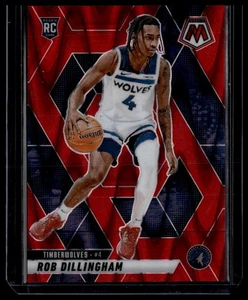2024-25 Panini Mosaic #218 Rob Dillingham Red Seismic Mosaic #/299 - Picture 1 of 2