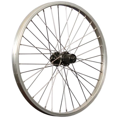 20 Zoll Fahrrad Hinterrad Aluminium Shimano Cues FH-QC300 7-11 fach silber Disc - Bild 1 von 4