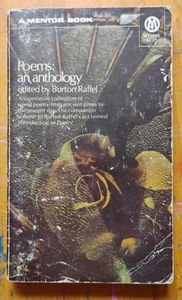 Vintage Pb Poems An Anthology ed Burton Raffel 1971 1st Printing Mentor MY1095 - Imagen 1 de 4