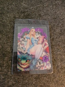 New 2023 SDCC J Scott Campbell Alice Fairy Tale Fantasy Sneak Peek Preview Card - Picture 1 of 2