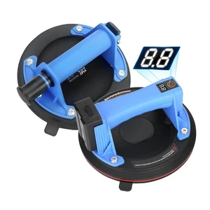 Electric Vacuum Suction Cup, 8 Inch, Blue/Black, 600 lbs Vertical Load Capacity - Picture 1 of 7