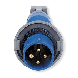 HUBBELL HBL460P9W IEC Pin and Sleeve Plug,60 A,Blue,3Pl 5Z914 - Picture 1 of 1