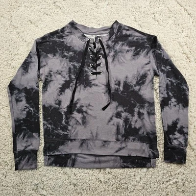 Moletom Mudd Feminino com Cadarço TieDye Top Cottagecore Y2K Fofo Tamanho Médio  - Imagem 1 de 4