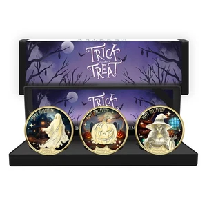 Halloween Trick or Treat 3 Goldmünzenbox Set 2025 Limited Edition - Bild 1 von 7