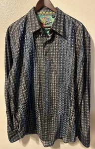 Camisa decorativa manga larga ROBERT GRAHAM edición limitada SHAKEEB C #454/610 - Imagen 1 de 12