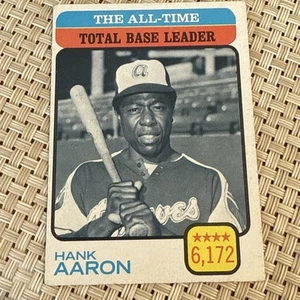 1973 Topps Set-Break #473 Hank Aaron EX Total Base Leader MPCARDS NM - Picture 1 of 2