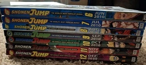 Revista Shonen Jump 2010 Lote de 7 Jun-Dic 6-12 Manga Anime Bleach Naruto DBZ - Imagen 1 de 9