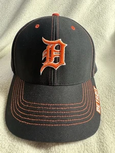 Sombrero de los Tigres de Detroit Negro Naranja 47 Marca Correa Trasera Raro MLB Béisbol Papá Regalo - Imagen 1 de 18