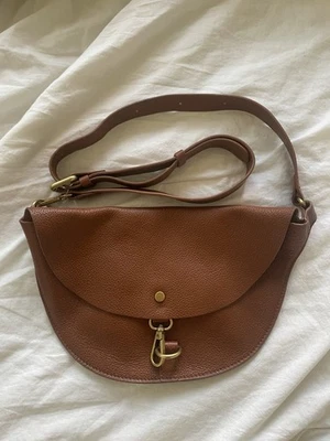 Banana Republic Brown Leather Crossbody Belt Bag - Image 1 of 4