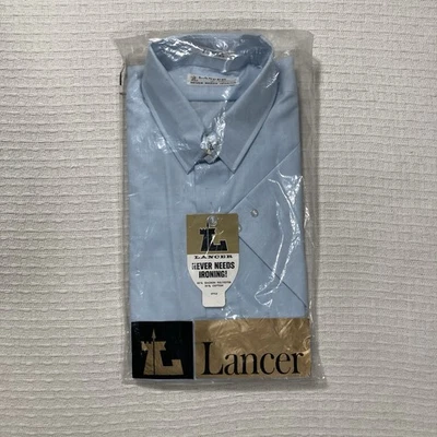 Lancer Of California Tapered Snap Tab Button Up Shirt NWT Blue - Image 1 of 4