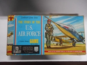 Vintage 1962 Transogram Landmark U.S.Air Force Board Game As Shown. Not Complete - Picture 1 of 24