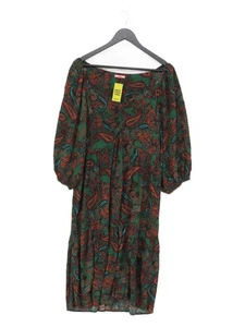 Abito midi donna Joe Browns UK 12 verde 100% viscosa linea A - Foto 1 di 5