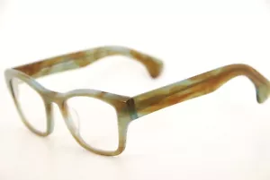 Auténticas gafas Ver 8111 Col.76 verde/marrón Habana 49 mm marcos de gafas Japón - Imagen 1 de 7