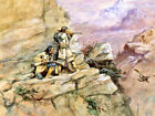 Hunting Big Horn Sheep By Charles Marion Russell Western Giclee Print Ships Free
