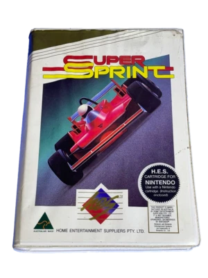 Super Sprint Nintendo HES NES Boxed PAL *Complete* Piggy Back - Image 1 of 4