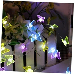Butterfly String Lights,Twinkle Lights 8 Lighting Mode Waterproof 21.1ft 40 - Picture 1 of 8