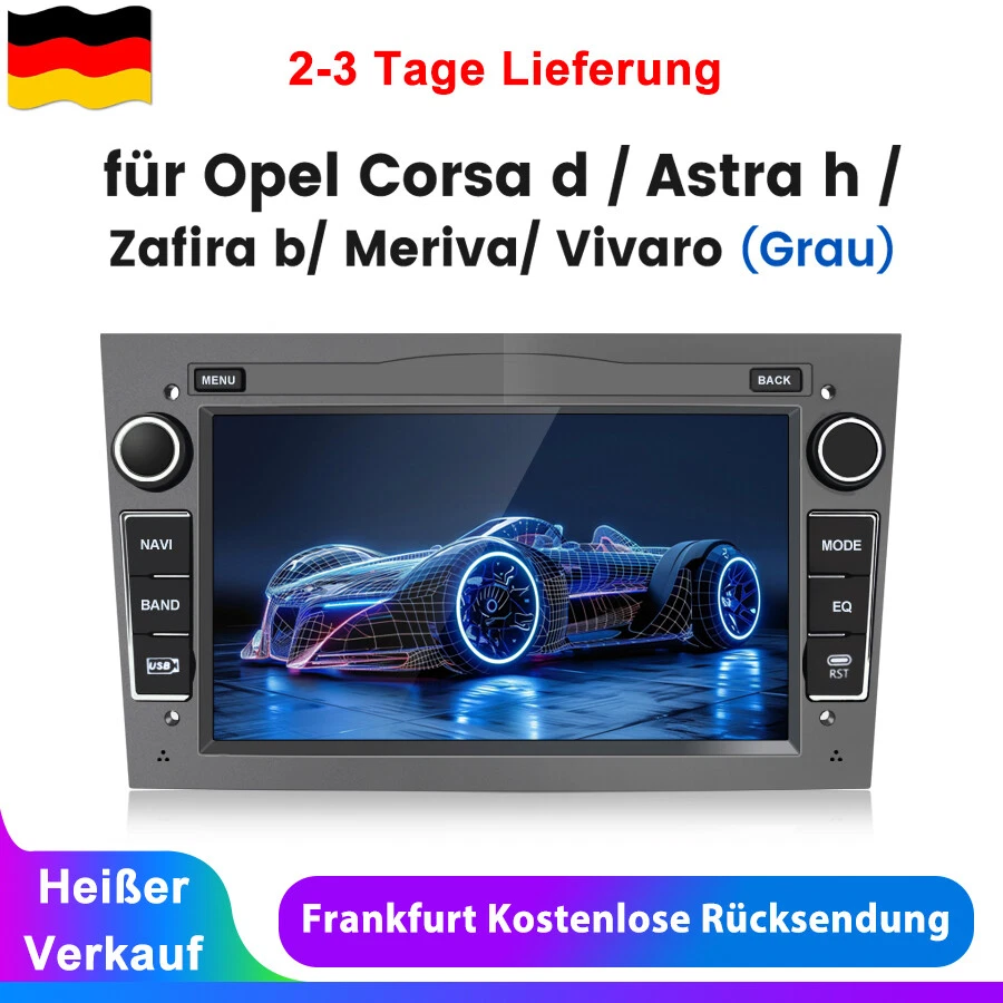 Für Opel Astra Corsa C/D Vectra C Zafira B Signum 7'' Autoradio GPS Nav DAB+ 64G - Bild 1 von 4