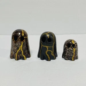 Halloween Decorations Indoor Set of 3 Ceramic Ghost Halloween Decor Spooky Fun - Picture 1 of 9