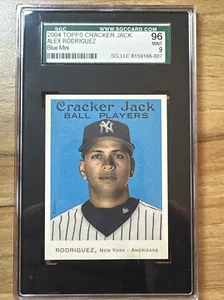 Alex Rodriguez 2004 Topps Cracker Jack Mini Blue SGC 9 New York Yankees - Picture 1 of 2