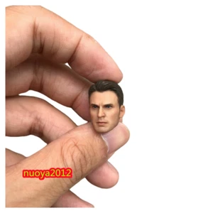 1/12 Figure Captain America Steve Rogers Male Head Sculpt Fit 6'' Body Model Toy - Bild 1 von 8
