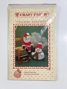 Scoupy Santa Snowman Craft Patch Sewing Pattern 108 Finders Keepers Christmas - Picture 1 of 3