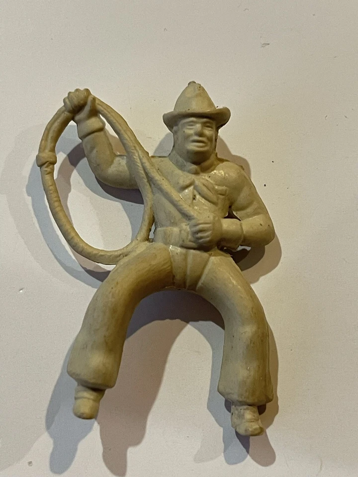 MARX 60MM WESTERN TOWN VAQUERO, AMARILLO, VINTAGE, ORIGINAL Foto 1 de 2