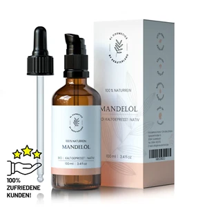 KL COSMETICS, Bio Mandelöl, Hautöl 100ml - kaltgepresst, Körperpflege, naturrein - Bild 1 von 8