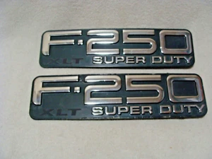 1999 04 FORD F-250 XLT SUPER DUTY SIDE EMBLEMS R1 - Picture 1 of 5