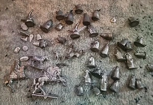 Dungeons & Dragons Custom Cast Pewter Miniatures blanks 35+ And Pieces Lot - Picture 1 of 10
