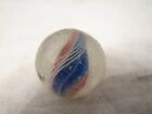 Vintage Hand Made Caged Swirl Latticino Marble Toy Game Glass Art