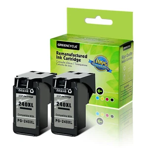 2 Stück PG-240XL Tintenpatrone Schwarz für Canon PIXMA MG2120 MG2220 MX439 MX452 MX472 - Bild 1 von 5