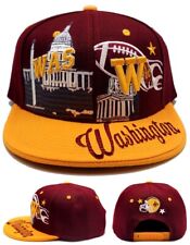 Washington New Leader Downtown Commanders Burgundy Gold Era Snapback Hat Cap