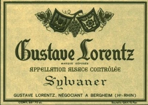 Etiquette de vin Gustave Lorentz Sylvaner - Bild 1 von 1