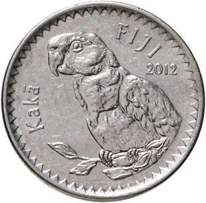 Fiji | 20 Cents Coin | Kaka Parrot | Tabua | Sperm Whale | KM334 | 2012 - 2014 - Picture 1 of 4