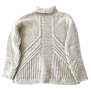 Duffy Women’s Knitted Sweater Small Merino Wool Mohair Beige Oatmeal Knit - Picture 1 of 7