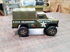 Vintage Buddy L 1970 Army Transport Truck T-5278 Hong Kong 1980s Pressed Metal