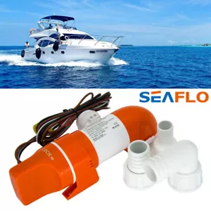 SEAFLO 1100GPH Bomba de Sentina Automática Barco Marina Bomba de Agua Bajo Perfil 12V - Imagen 1 de 8