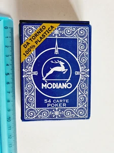 Sealed Playing Cards Modiano 100% Plastic Poker Original Playing Card New - Picture 1 of 4