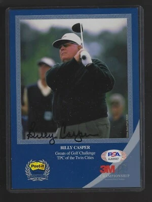 Foto autografiada firmada por Billy Casper Golf 5x7 con certificación PSA/DNA Foto 1 de 2