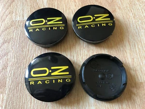 4X OZ Racing Universal Wheel Centre Cap Hub Center Caps 56mm 5.6cm GOLD Logo UK - Picture 1 of 2