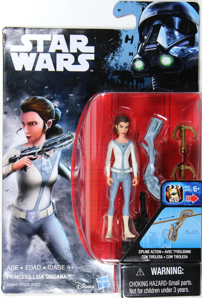 Hasbro Star Wars Rebels Princess Leia Organa 3.75 Action Figure with Zipline NOS